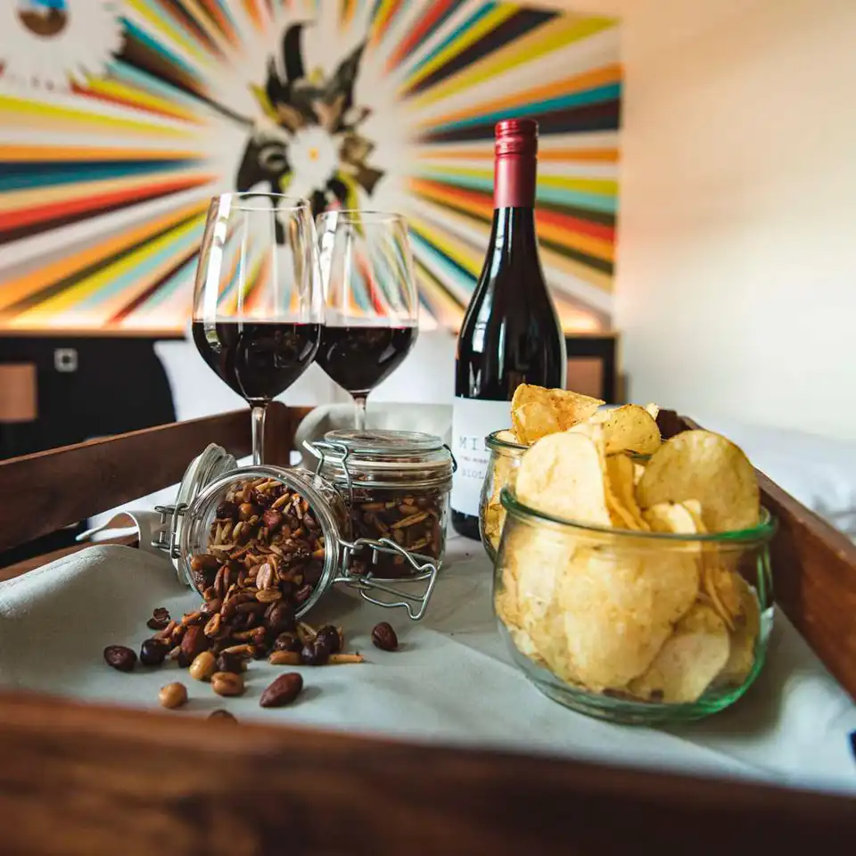 Økologisk vin & snacks